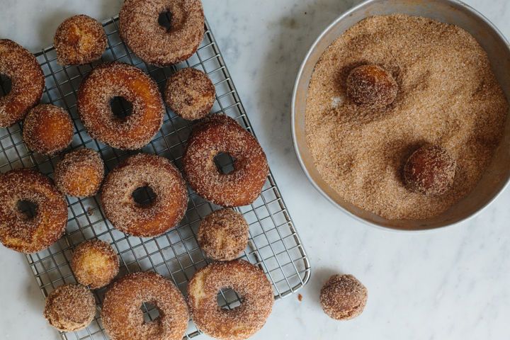 One Pan Apple Cider Donuts