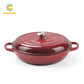 COOKERCOOL Cast Iron Enamel Cookeware Set 6pcs,Red
