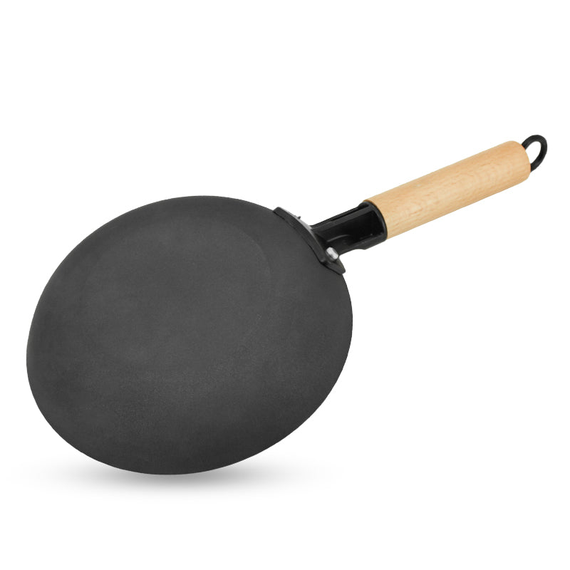 Light weight cast iron pre-seasoned fry pan
