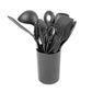 10 pieces silicone utensils set with bucket