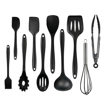 10 piece silicone kitchen cooking tools utensil sets